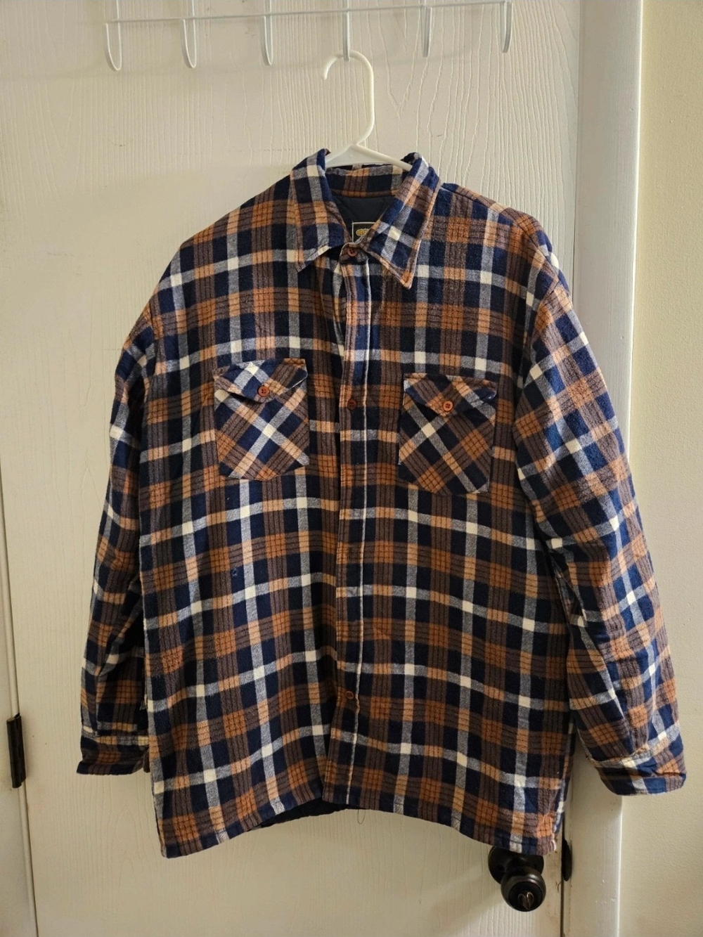 Men's Plaid Button-Down Shirt Jacket